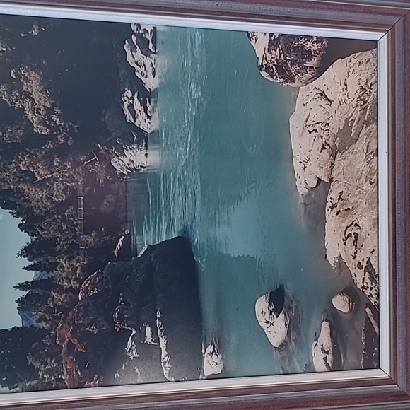 VINTAGE FRAMED PHOTOGRAPHY ART 'Hokitika Gorge' by Ulrich Walthert 1984 - Picture 4 of 12